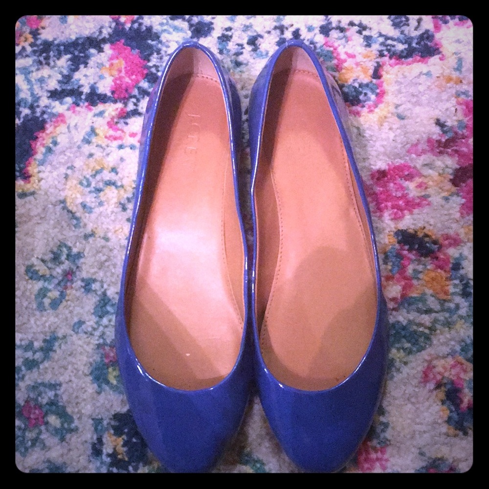 J Crew blue flats size 8